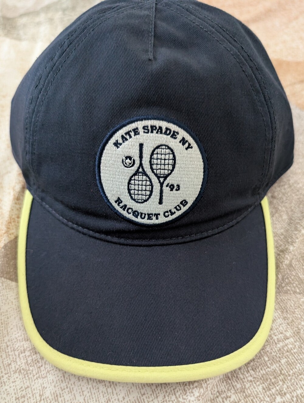 NWT Kate Spade NY Navy Blue Racquet Club Baseball Cap